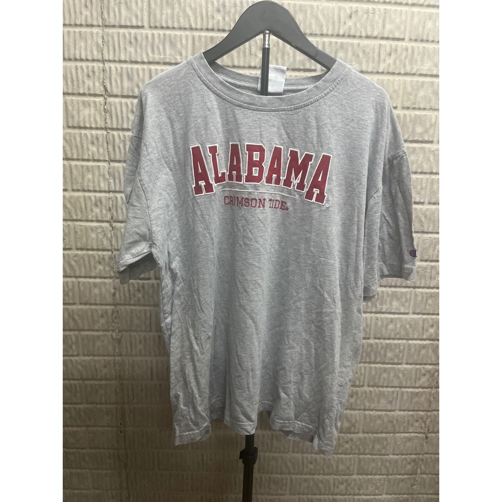 Champion Alabama Crimson Tide T-Shirt Mens XL Gray Short Sleeve Graphic Tee